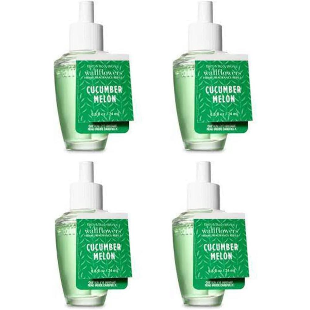 image:imageBath amp Body Works Wallflowers Refills Eucalyptus Spearmint Scent PlugIn Air Freshener Refills for Bedrooms Bathrooms amp Living Spaces 2 PackCucumber Melon