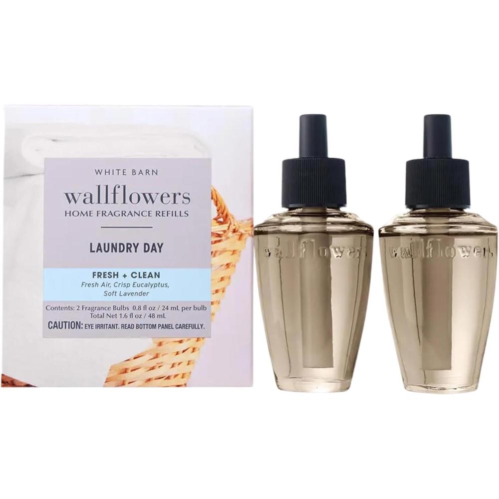image:imageBath amp Body Works Wallflowers Refills Laundry Day Scent PlugIn Air Freshener Refills for Bedrooms Bathrooms amp Living Spaces 2 Pack
