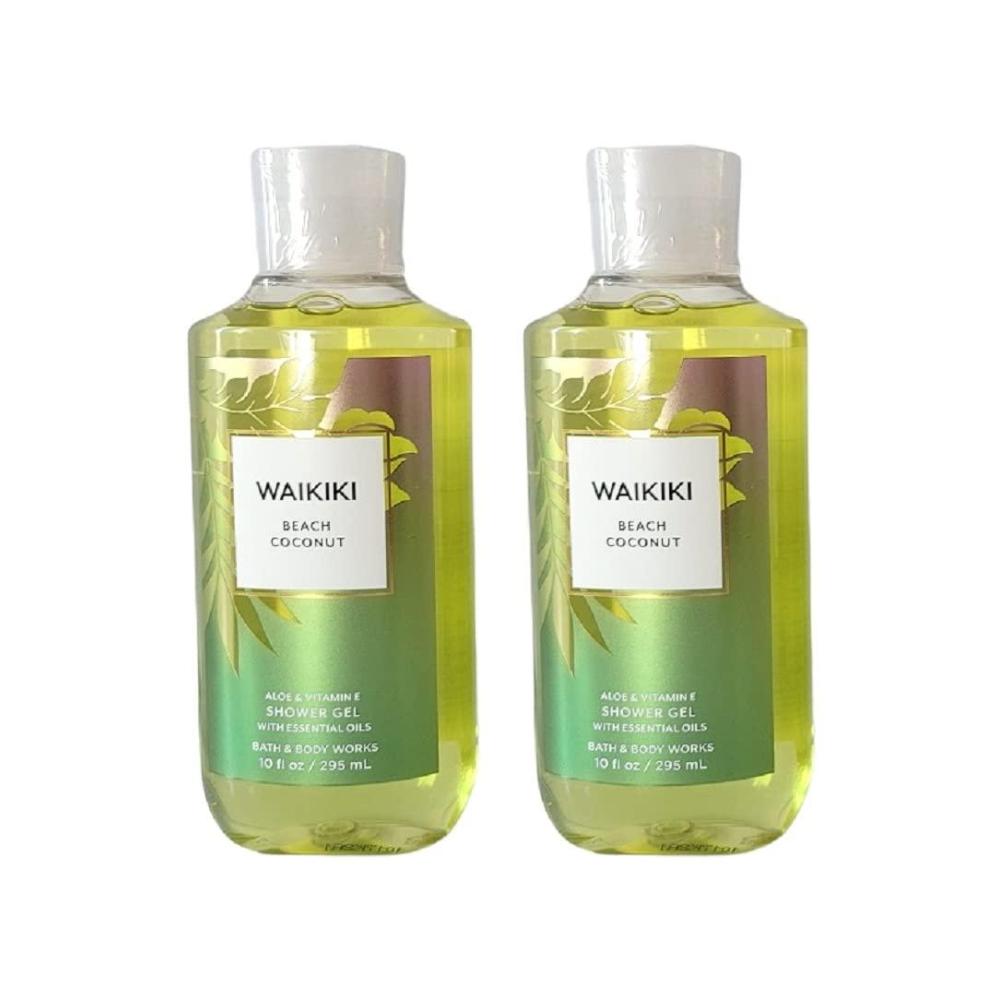 image:imageBath amp Body Works Warm Vanilla Sugar Body Wash Nourishing Cleanser with ProVitamin B5 amp Aloe Sparkling Sugar and Sweet Vanilla Scent Gentle for Daily Use 10 fl oz  2 PackWaikiki Beach Coconut