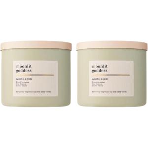 Bath & Body Works 3-Wick Candle, Moonlit Goddess Candle, Strong Throw, Long-Lasting Burn Up to 45 Hours, Exclusively Fragranced Soy Wax Blend, 14.5 oz – 2 Pack