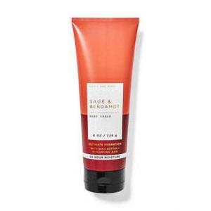 Bath & Body Works Men’s Body Cream, Mahogany Teakwood Scent, Ultimate Hydration Moisturizer with Shea Butter & Hyaluronic Acid for Dry Skin, Warm Woodsy & Masculine Scent, 8 oz – 1 Pack(Sage Bergamot)