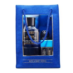Bath & Body Works Men’s Gift Set, Ocean Scent – with Body Wash, Bar Soap, Moisturizing Cream, Body Spray, Men’s Grooming Collection for Gifting or Everyday Use – 1 Pack