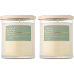Bath & Body Works Single Wick Candle, Moonlit Goddess Candle, Long-Lasting Burn Up to 45 Hours, Exclusively Fragranced Soy Wax Blend, 8 oz – 2 Pack