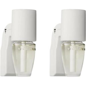 Bath & Body Works Wallflowers Fragrance Plug, White Scent Control, Plug-In Air Freshener Device with 3 Intensity Levels for Bedrooms, Bathrooms & Living Spaces – 2 Pack