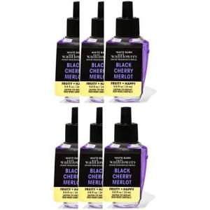 Bath & Body Works Wallflowers Refills, Eucalyptus Spearmint Scent, Plug-In Air Freshener Refills for Bedrooms, Bathrooms & Living Spaces, 2 Pack(Black Cherry)