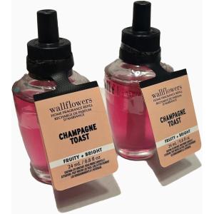 Bath & Body Works Wallflowers Refills, Eucalyptus Spearmint Scent, Plug-In Air Freshener Refills for Bedrooms, Bathrooms & Living Spaces, 2 Pack(Bubbly Champagne  Sparkling Berries & Juicy Tangerine)