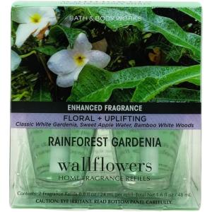 Bath & Body Works Wallflowers Refills, Eucalyptus Spearmint Scent, Plug-In Air Freshener Refills for Bedrooms, Bathrooms & Living Spaces, 2 Pack(Rainforest Gardenia)