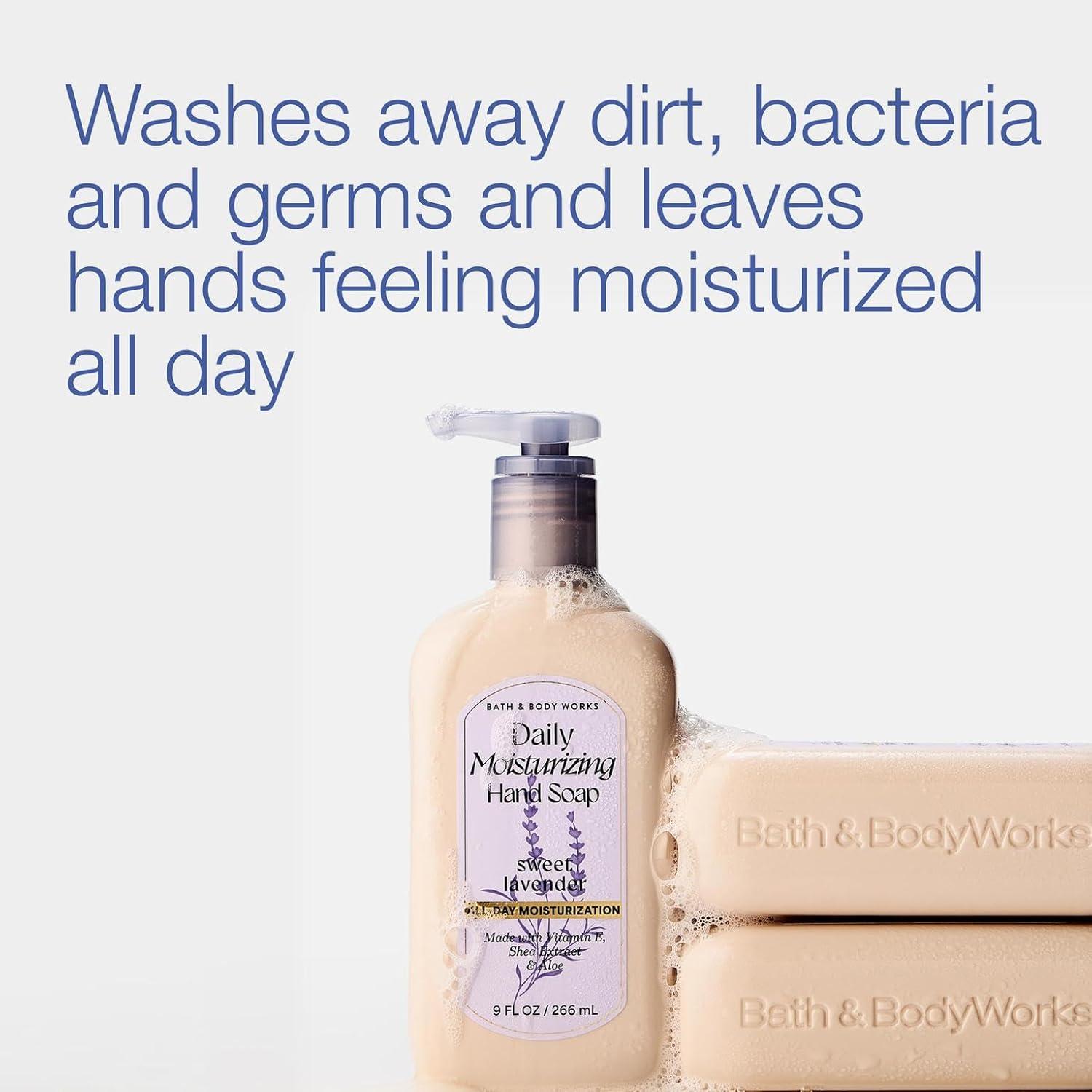 image:imageBath amp Body Works Cucumber amp Lily Daily Moisturizing Hand Soap Rich Creamy Formula for Gentle Cleansing amp Conditioning Shea Glycerin Vitamin E amp AloeInfused Thoughtful Gift 3PackSweet Lavender