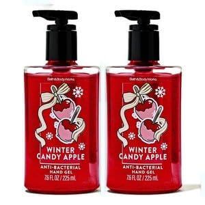Bath & Body Works Champagne Toast Hand Sanitizer with Pump – Conditioning Hand Sanitizer for Soft, Clean Hands – Iconic Bubbly Fragrance – Vitamin E & Aloe-Infused – Thoughtful Gift – 2-Pack(Winter Candy Apple)