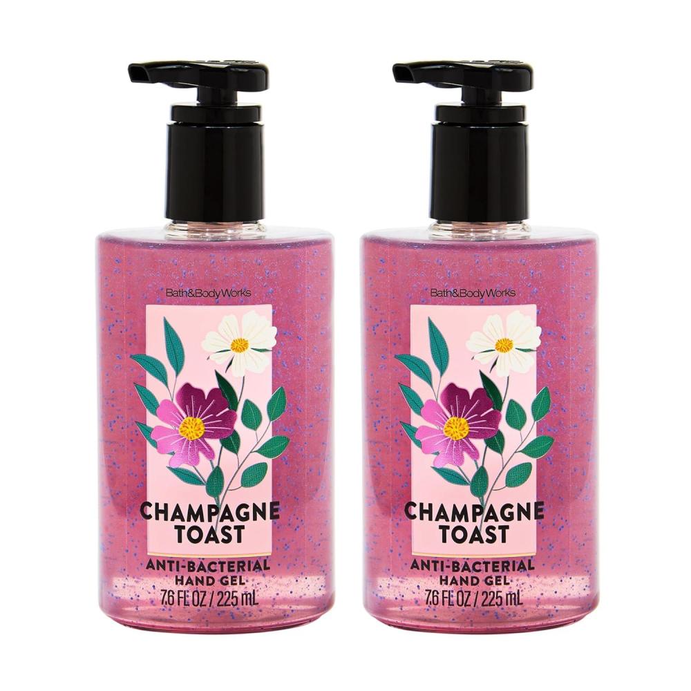 image:imageBath amp Body Works Champagne Toast Hand Sanitizer with Pump Conditioning Hand Sanitizer for Soft Clean Hands Iconic Bubbly Fragrance Vitamin E amp AloeInfused Thoughtful Gift 2PackChampagne
