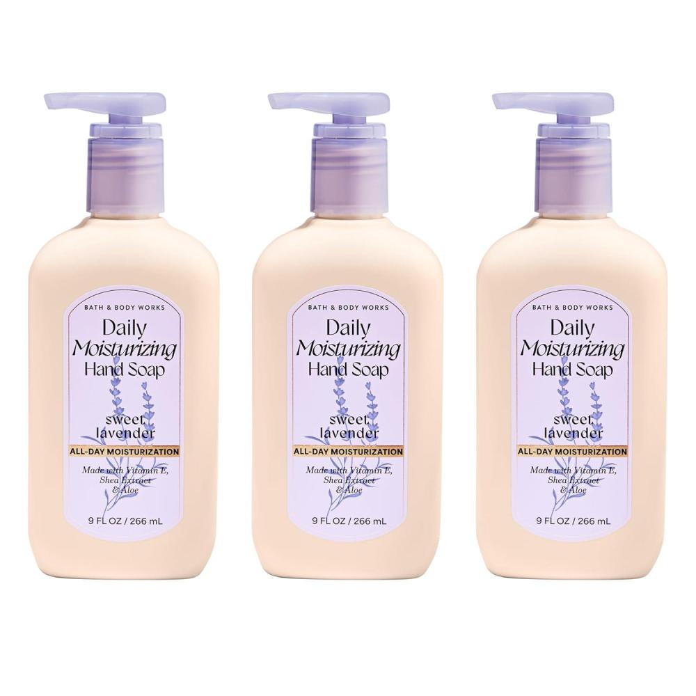 image:imageBath amp Body Works Cucumber amp Lily Daily Moisturizing Hand Soap Rich Creamy Formula for Gentle Cleansing amp Conditioning Shea Glycerin Vitamin E amp AloeInfused Thoughtful Gift 3PackSweet Lavender