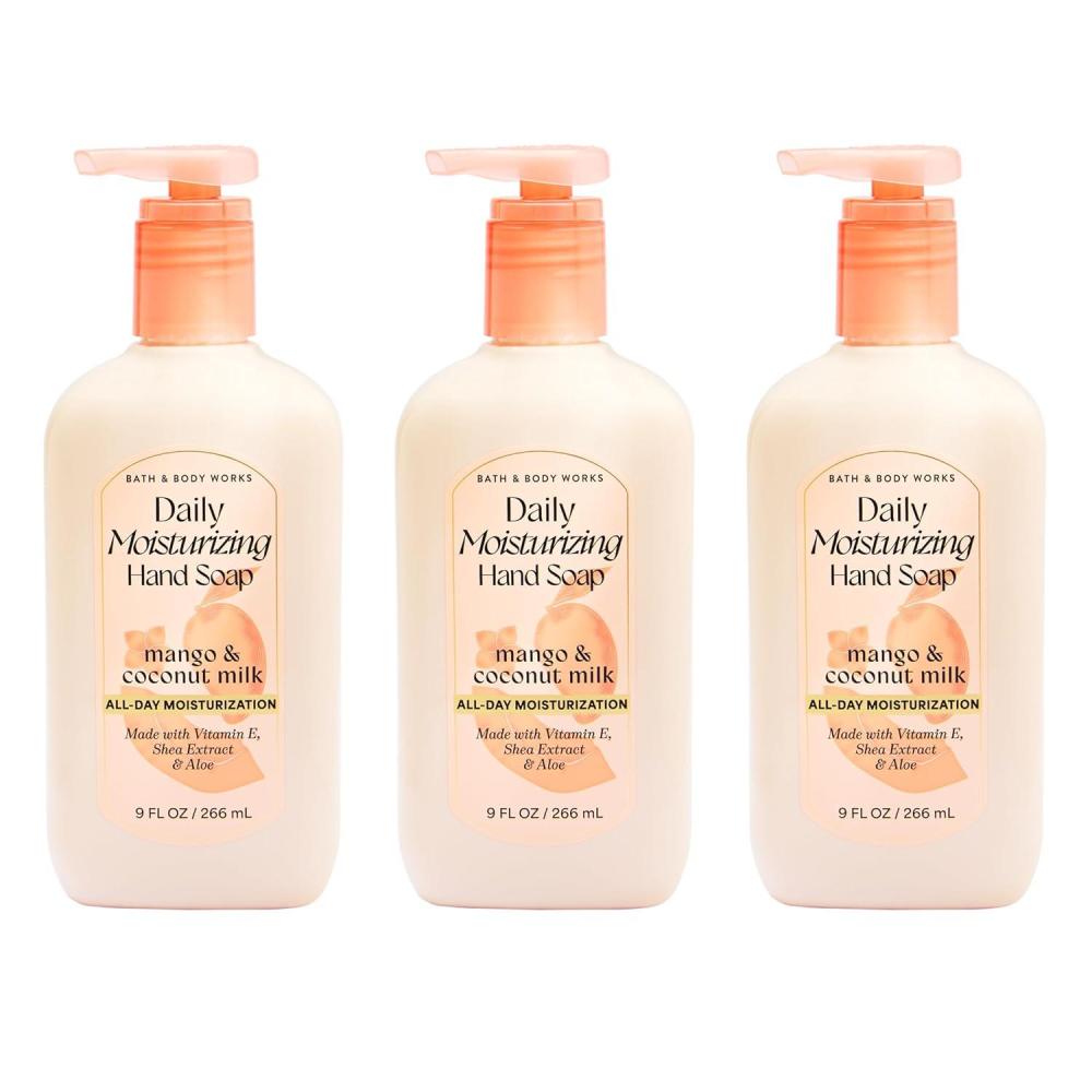 image:imageBath amp Body Works Cucumber amp Lily Daily Moisturizing Hand Soap Rich Creamy Formula for Gentle Cleansing amp Conditioning Shea Glycerin Vitamin E amp AloeInfused Thoughtful Gift 3PackMango Coconut