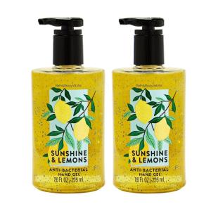 Bath & Body Works Champagne Toast Hand Sanitizer with Pump – Conditioning Hand Sanitizer for Soft, Clean Hands – Iconic Bubbly Fragrance – Vitamin E & Aloe-Infused – Thoughtful Gift – 2-Pack(Lemon)