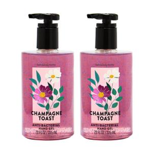 Bath & Body Works Champagne Toast Hand Sanitizer with Pump – Conditioning Hand Sanitizer for Soft, Clean Hands – Iconic Bubbly Fragrance – Vitamin E & Aloe-Infused – Thoughtful Gift – 2-Pack(Champagne)