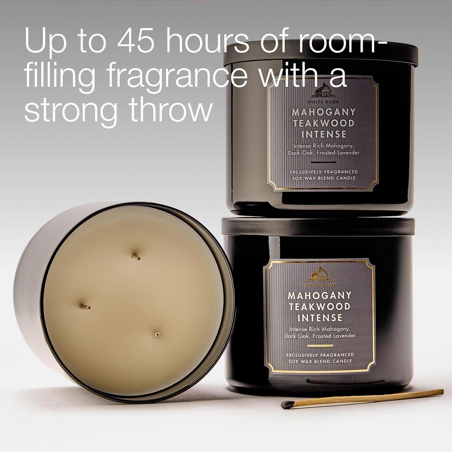 image:imageBath amp Body Works Japanese Cherry Blossom 3Wick Candle Scented Candle for Home Use LongLasting RoomFilling Fragrance High Fragrance Oil Concentration Soy Wax Blend 2PackMahogany Teakwood Intense