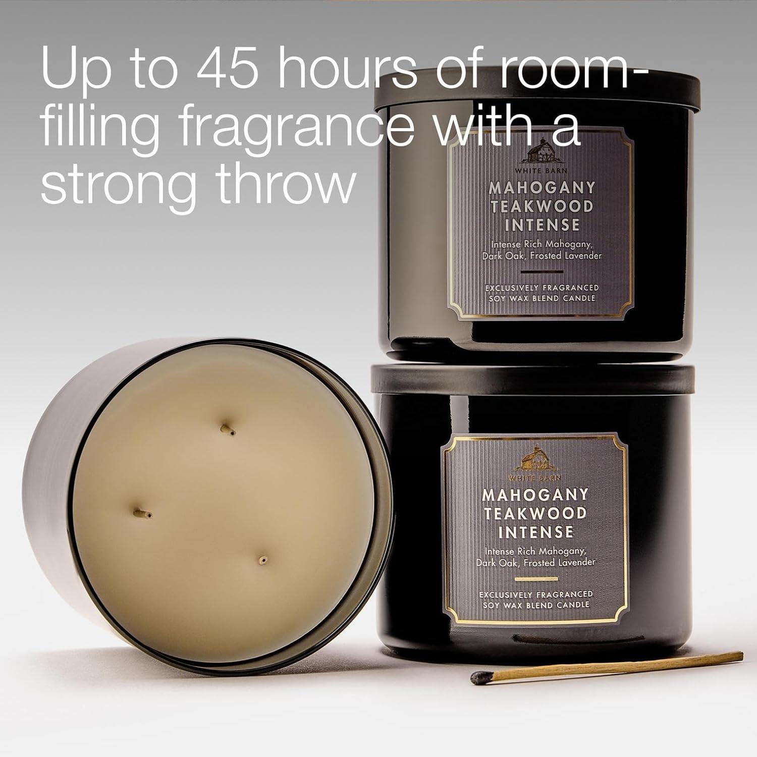 image:imageBath amp Body Works Japanese Cherry Blossom 3Wick Candle Scented Candle for Home Use LongLasting RoomFilling Fragrance High Fragrance Oil Concentration Soy Wax Blend 2PackMahogany Teakwood Intense