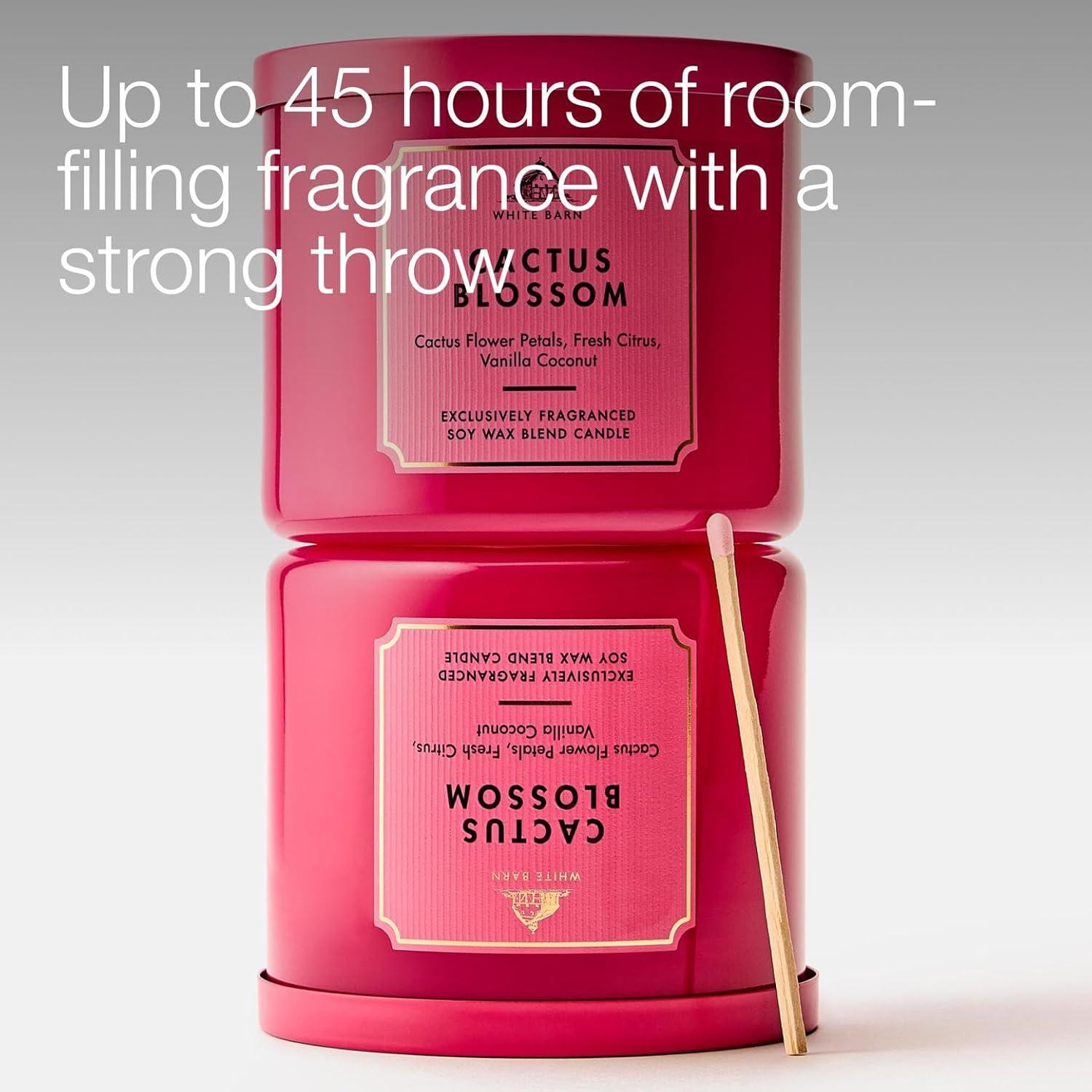 image:imageBath amp Body Works Japanese Cherry Blossom 3Wick Candle Scented Candle for Home Use LongLasting RoomFilling Fragrance High Fragrance Oil Concentration Soy Wax Blend 2PackCactus Blossom