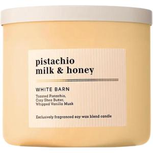 Bath & Body Works Japanese Cherry Blossom 3-Wick Candle – Scented Candle for Home Use – Long-Lasting, Room-Filling Fragrance – High Fragrance Oil Concentration – Soy Wax Blend – 2-Pack(Pistachio Milk & Honey)
