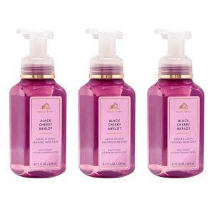 Bath & Body Works White Tea & Sage Gentle & Clean Foaming Hand Soap – Germ-Cleansing Hand Soap with Gentle Cleansing & Conditioning Formula – Dermatologist Approved – Thoughtful Gift – 3-Pack(Black Cherry Merlot)